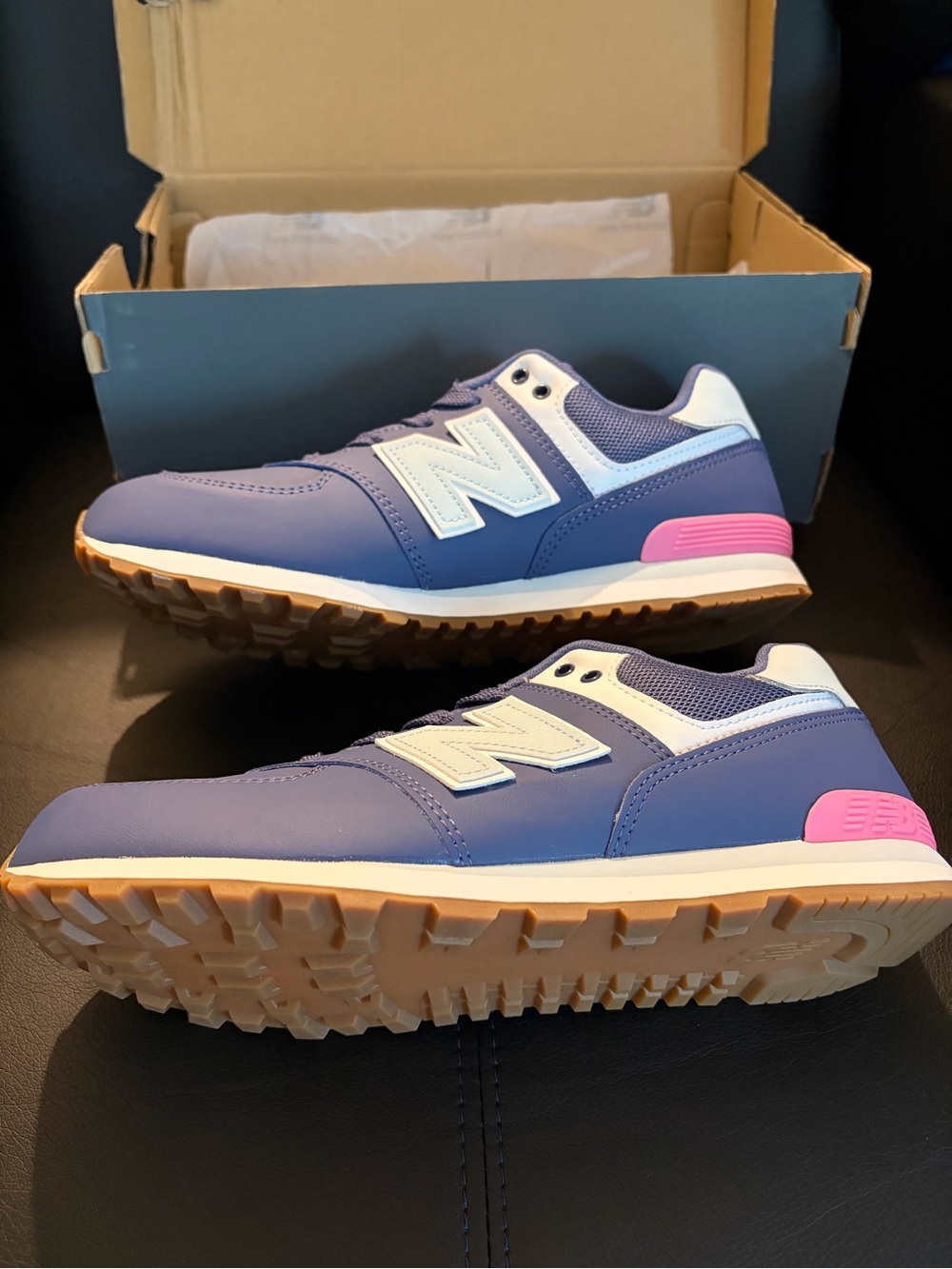 New Balance Lavender and Pink Low-Top Sneakers